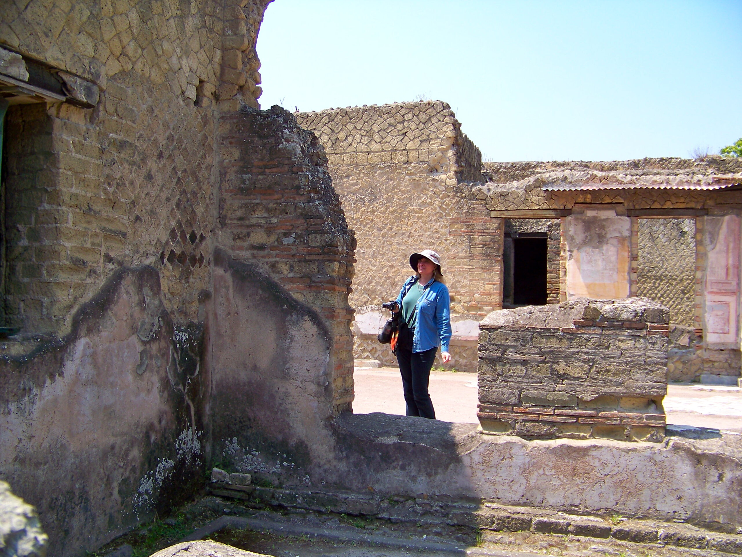Una domus romana negli Scavi di Ercolano, nei pressi della Casa del Bicentenario